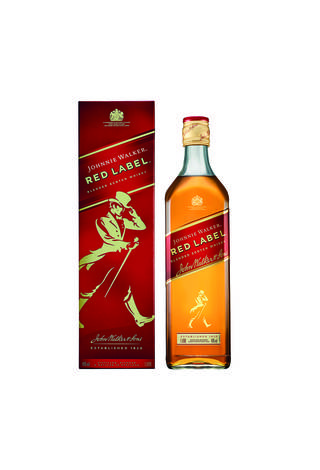 Johnnie Walker Red Label Купажированный Шотландский Виски, 1 Л в подарочной упаковке