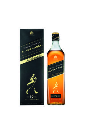 Johnnie Walker Black Label Aged 12Years Купажированный Шотландский Виски, 1 Л