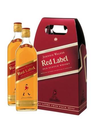 Johnnie Walker Red Label Купажированный Шотландский Виски, 21 Л TWIN PACK