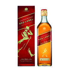 Johnnie Walker Red Label Купажированный Шотландский Виски, 1 Л в подарочной упаковке